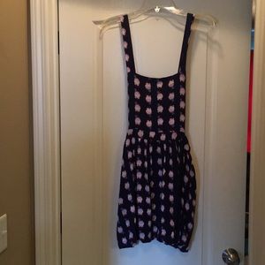 Owl print overall dress!